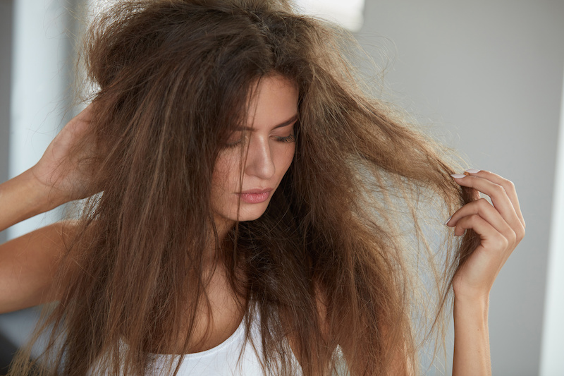 This dry damaged hair could do with a natural treatment