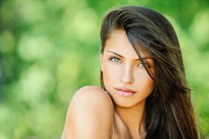 Green Eyes with Olive Skin Tones