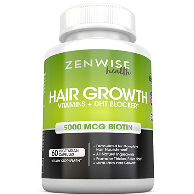 Hair Growth Vitamins Supplement by Zenwise Health