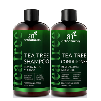 Tea Tree Oil Shampoo and Conditioner Set by Art Naturals