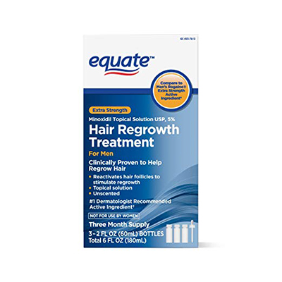 Equate Hair Regrowth Treatment for Men with Minoxidil 5% Extra Strength