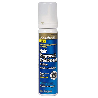 GoodSense Minoxidil Topical Aerosol Foam Hair Regrowth Treatment