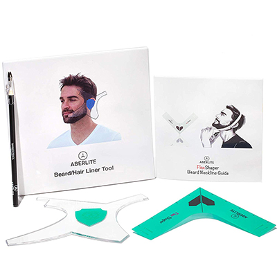 Aberlite 2-in-1 Beard Shaper and Neckline Guide Kit