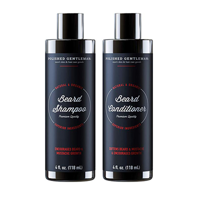 Polished Gentleman Beard Growth Shampoo and Conditioner