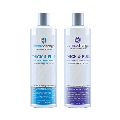 DermaChange Thick & Full Hair Growth Shampoo and Conditioner Set