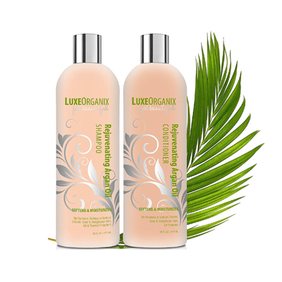 LuxeOrganix Rejuvenating Argan Oil Shampoo & Conditioner Set