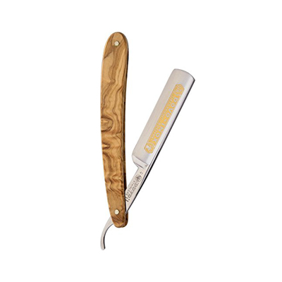 DOVO Inox Straight Razor with Olive Wood Handle