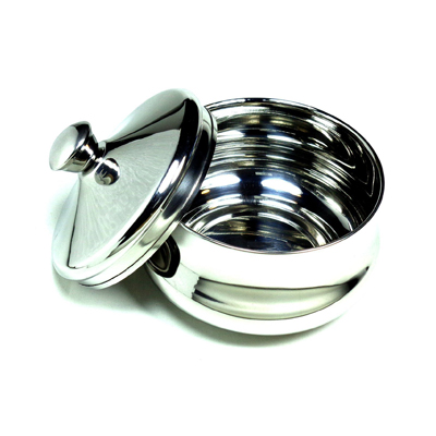 Schöne Stainless Steel Shaving Bowl with Lid