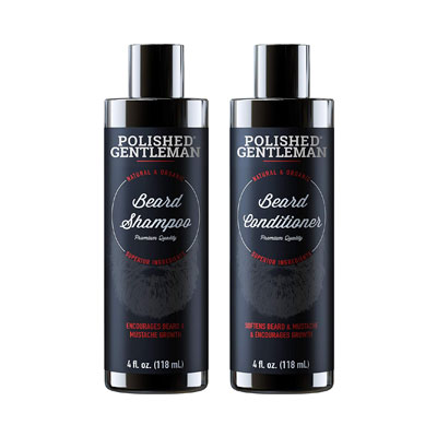Polished Gentleman Beard Growth Shampoo and Conditioner Set