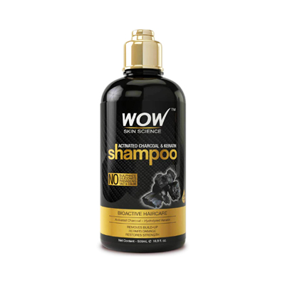 WOW Activated Charcoal & Keratin Shampoo