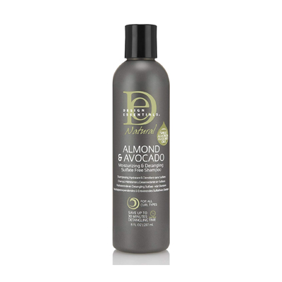 Design Essentials Natural Almond & Avocado Super Moisturizing & Detangling Sulfate Free Shampoo