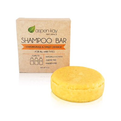 Aspen Kay Naturals Lemongrass and Sweet Orange Solid Shampoo Bar