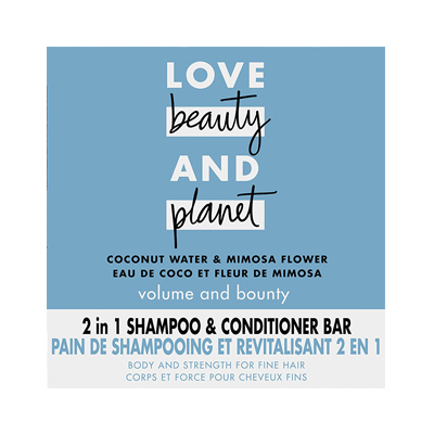 Love Beauty and Planet Volume and Bounty 2 in 1 Shampoo and Conditioner Bar